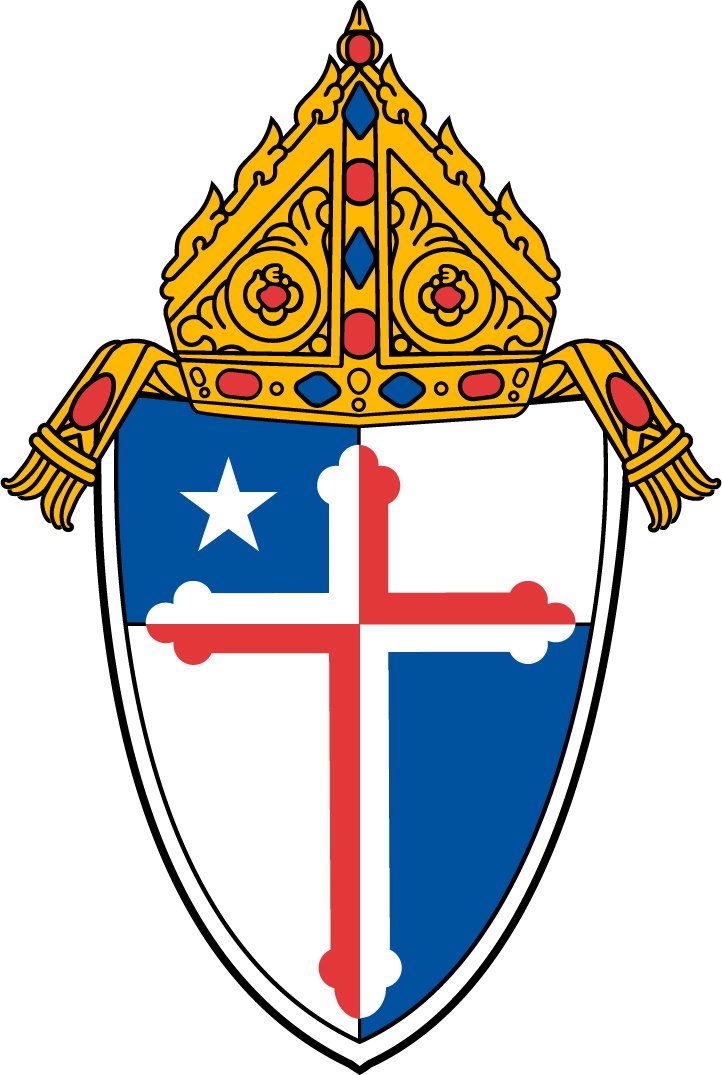 A crown sits on top of a shield with a white and red cross with blue patches in diagonal corners