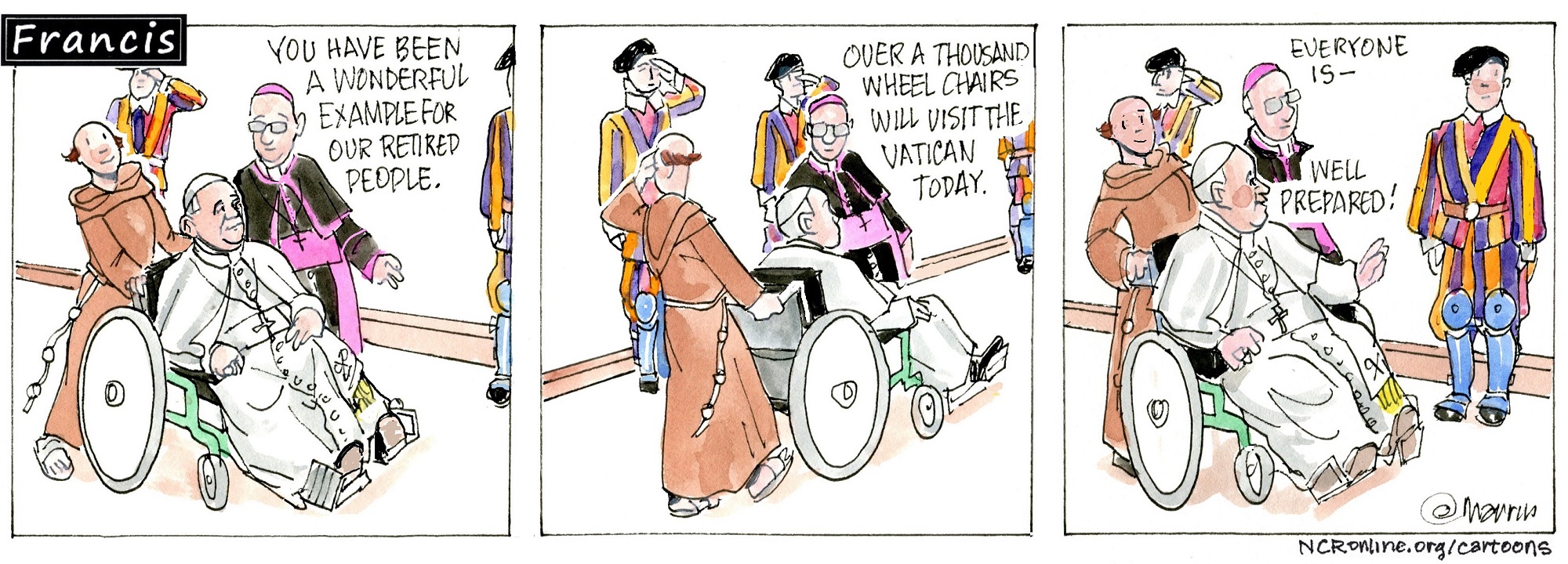Francis, the comic strip: Francis has been a wonderful example.
