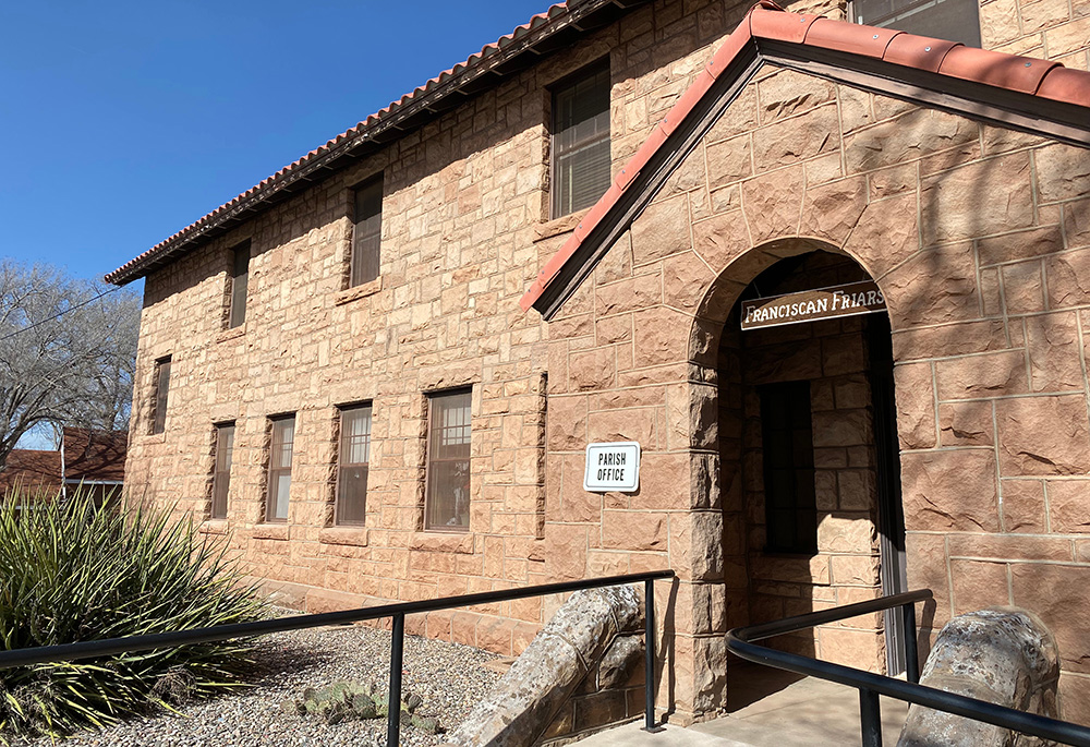 Franciscan friars will soon depart this office and friary at St. Michael's Mission, located just west of the Navajo capital of Window Rock, Arizona, as the Franciscans' Our Lady of Guadalupe Province turns over the historic mission to the Diocese of Gallup on July 1. (Elizabeth Hardin-Burrola)