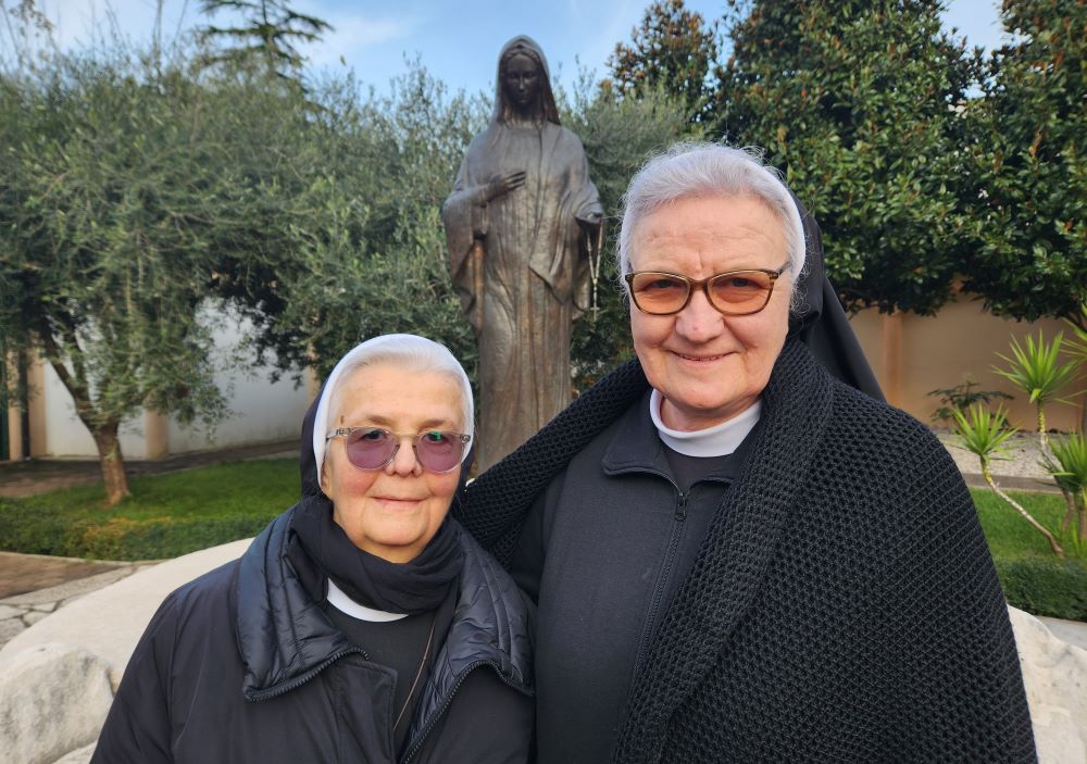 School Sisters of St. Francis of Christ the King Janja Boras, left, and Ljilja Pehar, at the congregational convent in Mostar.