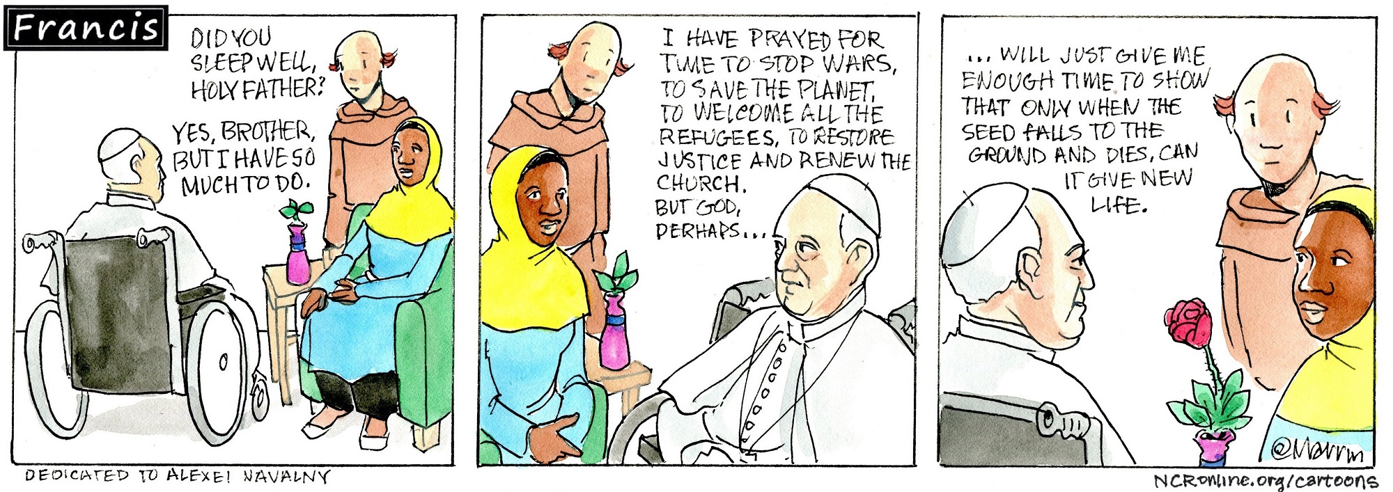 Pope Francis reflects on the wisdom of John 12:24.