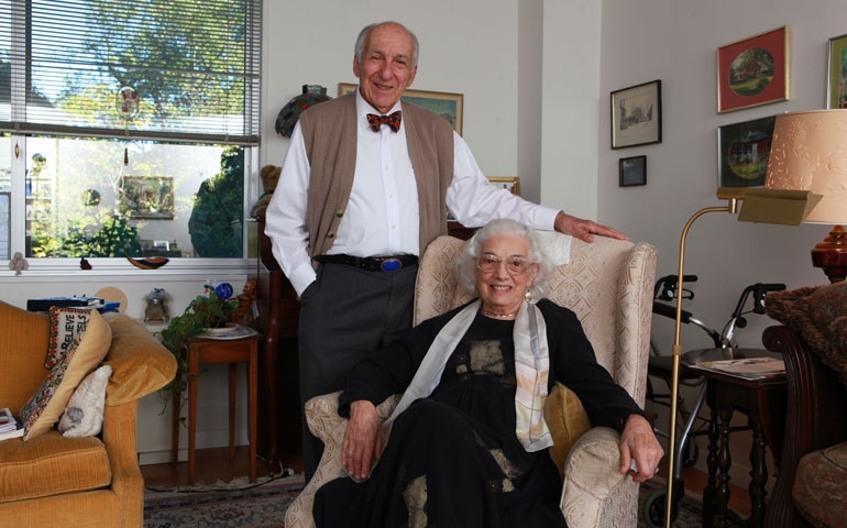 William and Lorraine D'Antonio at their apartment in Washington, D.C., Oct. 19 (©Rick Reinhard)