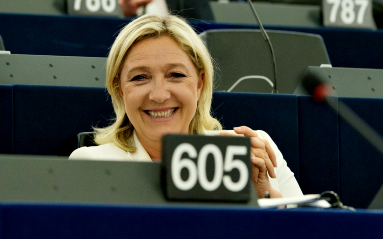 Marine Le Pen at the European Parliament in 2014 (Wikipedia/Olaf Kosinsky)