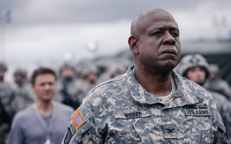 Forest Whitaker stars in a scene from the movie "Arrival." (CNS photo/Paramount Pictures)