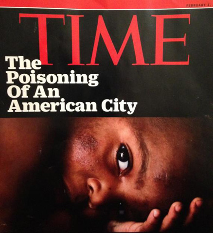 Sincere Smith, 2, pictured on the cover of the Feb. 1, 2016, issue of TIME magazine. (Cover photo by Regina H. Boone of the Detroit Free Press/magazine photo Nancy Sylvester)