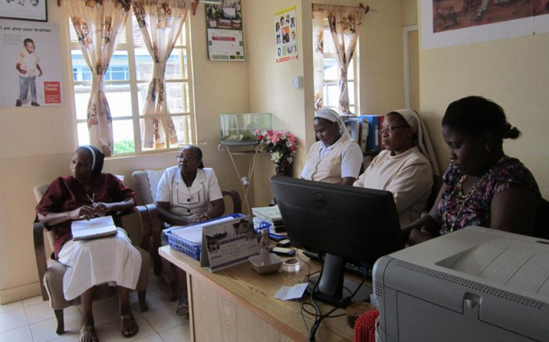 The small Justice and Peace Commission office where the Association of Sisterhoods of Kenya's team works (Jill Day) 
