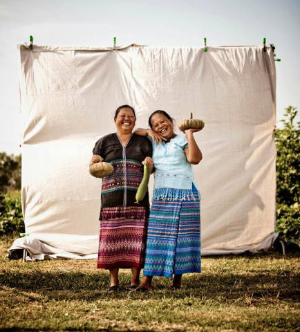 Beh Paw Gaw, left, and her sister, Pay Lay, now run their own farm in the Kansas City area. (Courtesy of New Roots for Refugees)