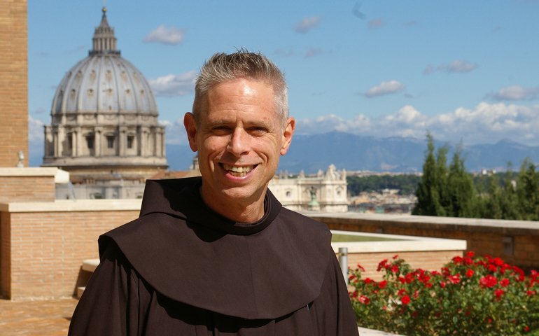Franciscan Fr. Michael Perry, minister general of the Order of Friars Minor, at the order's Rome headquarters Tuesday (NCR photo/Joshua J. McElwee)