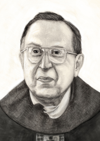 Sketch of Msgr. Ignatius Roppolo by Jonathan Hodge