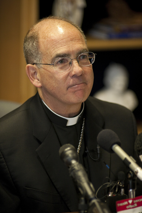 Seattle Archbishop Peter Sartain is seen in a 2010 file photo. (CNS photo/Mike Penney)