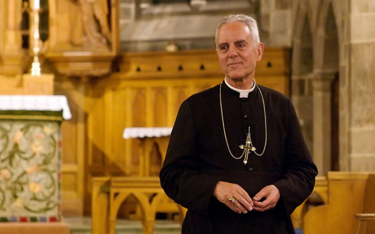 Bishop Richard Williamson is seen in a church in Stockholm, Sweden, in June 2008. (CNS/Catholic Press Photo)