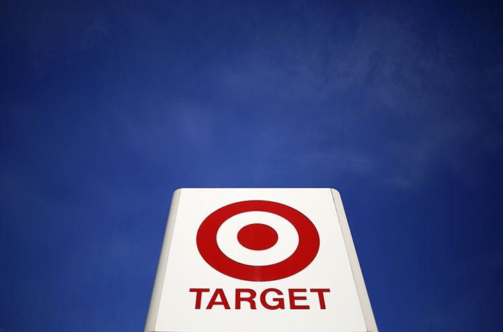 A sign for a Target store is seen in the Chicago suburb of Evanston, Illinois, on February 10, 2015. (Photo courtesy of Reuters/Jim Young)