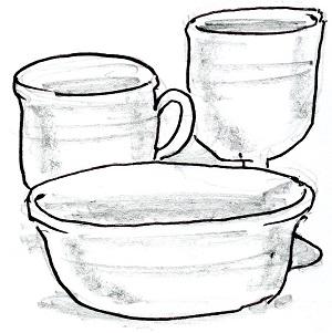 cup and bowl