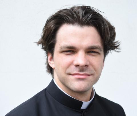 Fr. Alex Crow, former parochial vicar at Corpus Christi Parish in Mobile, Ala., is pictured in an undated photo. (OSV News photo/courtesy Archdiocese of Mobile)