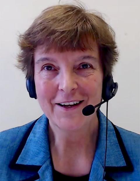 Religious of the Sacred Heart Sr. Maria Cimperman, coordinator of synodal activities for the International Union of Superiors General, speaks during a webinar on the synod Dec. 6. (GSR screenshot)