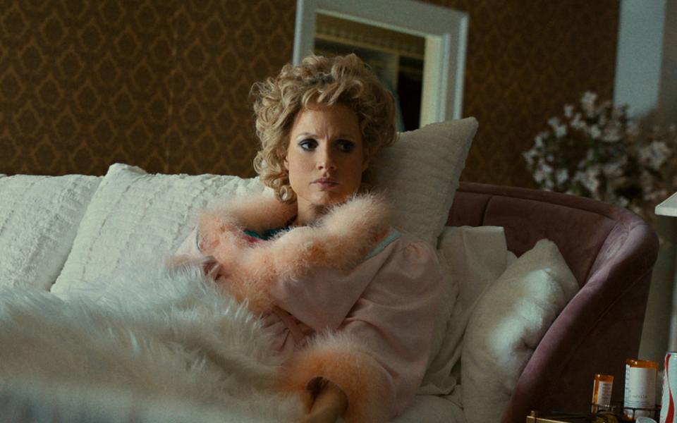 Jessica Chastain stars in the title role of "The Eyes of Tammy Faye." (Courtesy of Searchlight Pictures)