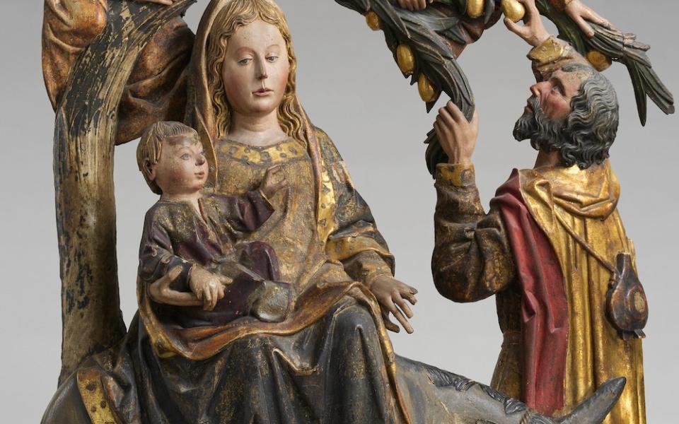 Detail of "The Miracle of the Palm Tree on the Flight to Egypt,"circa 1490–1510 (Metropolitan Museum of Art)