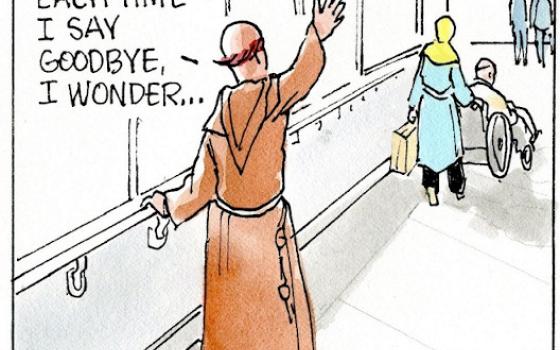 Francis, the comic strip: Brother Leo sends Francis off on another peacemaking pilgrimage.