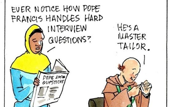 Ever notice how Pope Francis handles hard questions in interviews?