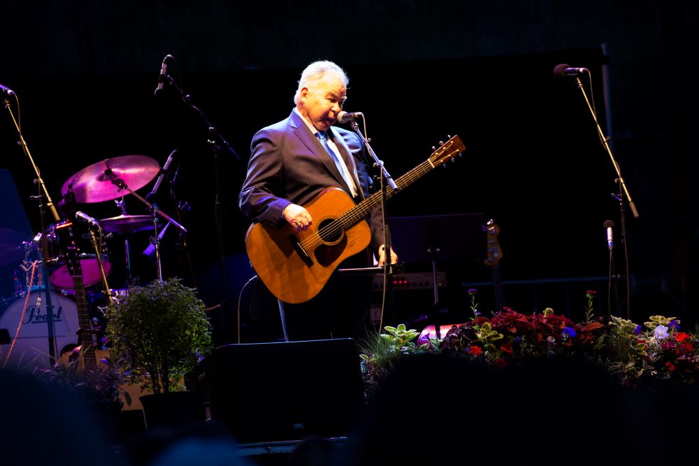 John Prine performs at Yellowstone National Park in 2016.
