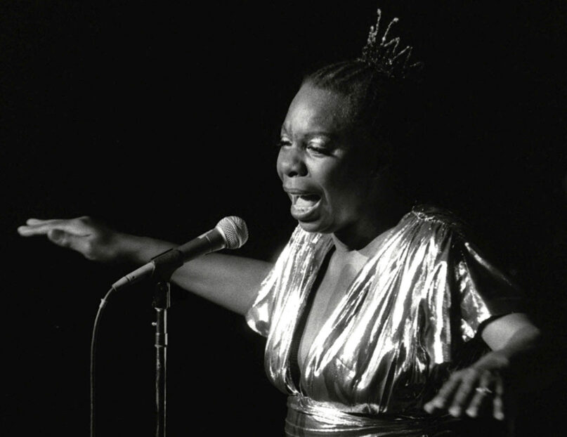 In this June 27, 1985, file photo, Nina Simone performs at Avery Fisher Hall in New York. (AP Photo/Rene Perez, File)
