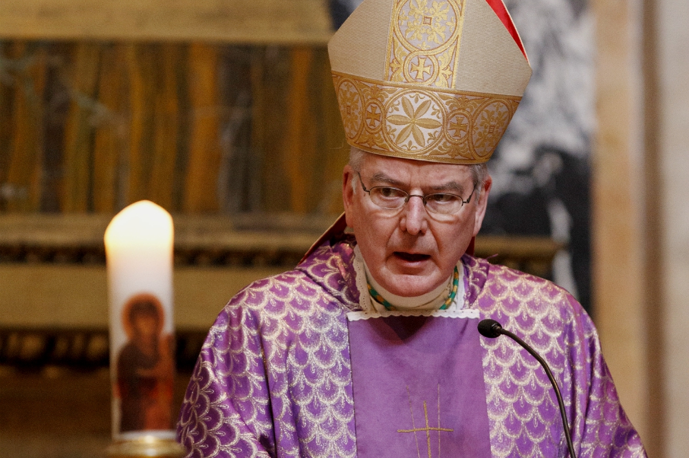 Archbishop John Nienstedt gives a homily at the Basilica of St. Mary Major in Rome in 2012. (CNS/Paul Haring) Archbishop John Nienstedt gives a homily at the Basilica of St. Mary Major in Rome in 2012. (CNS/Paul Haring)