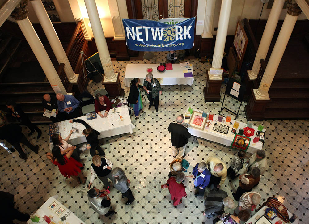 Women religious and others attend a 40th anniversary event for Network, the national Catholic social justice lobby, April 14, 2012, at Trinity University in Washington. (CNS/Nancy Phelan Wiechec)