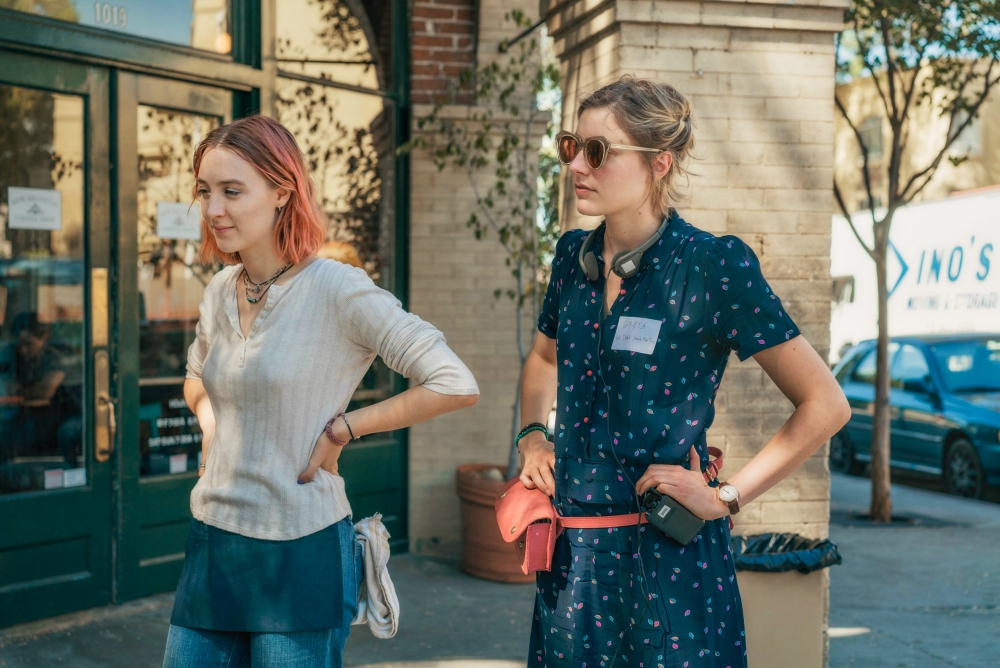 Saoirse Ronan and Greta Gerwig star in a scene from the Oscar-nominated movie "Lady Bird." (CNS/A24)