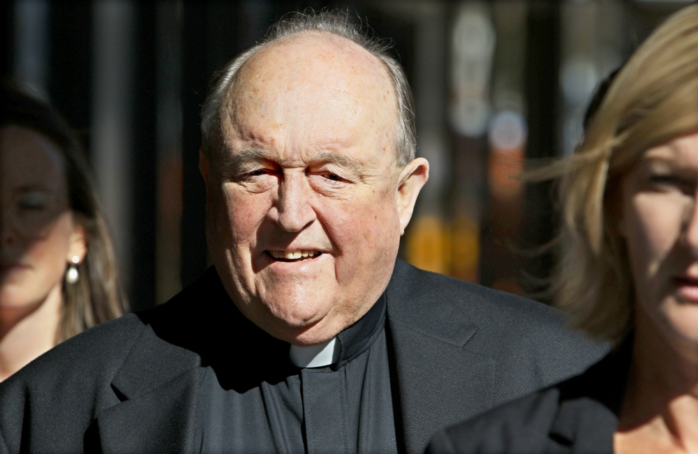Archbishop Philip Wilson of Adelaide, Australia, arrives at the Newcastle Local Court April 9. (CNS/EPA/Darren Pateman)