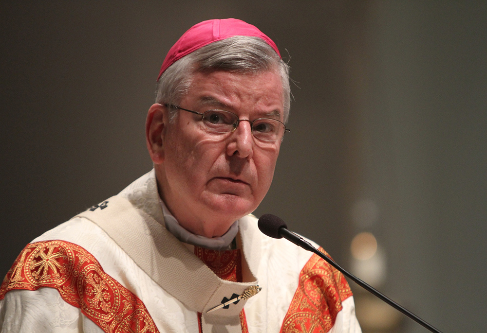 In this 2015 file photo, Archbishop John Nienstedt is seen in the Archdiocese of St. Paul and Minneapolis. (CNS/The Catholic Spirit/Dave Hrbacek) In this 2015 file photo, Archbishop John Nienstedt is seen in the Archdiocese of St. Paul and Minneapolis. (CNS/The Catholic Spirit/Dave Hrbacek)