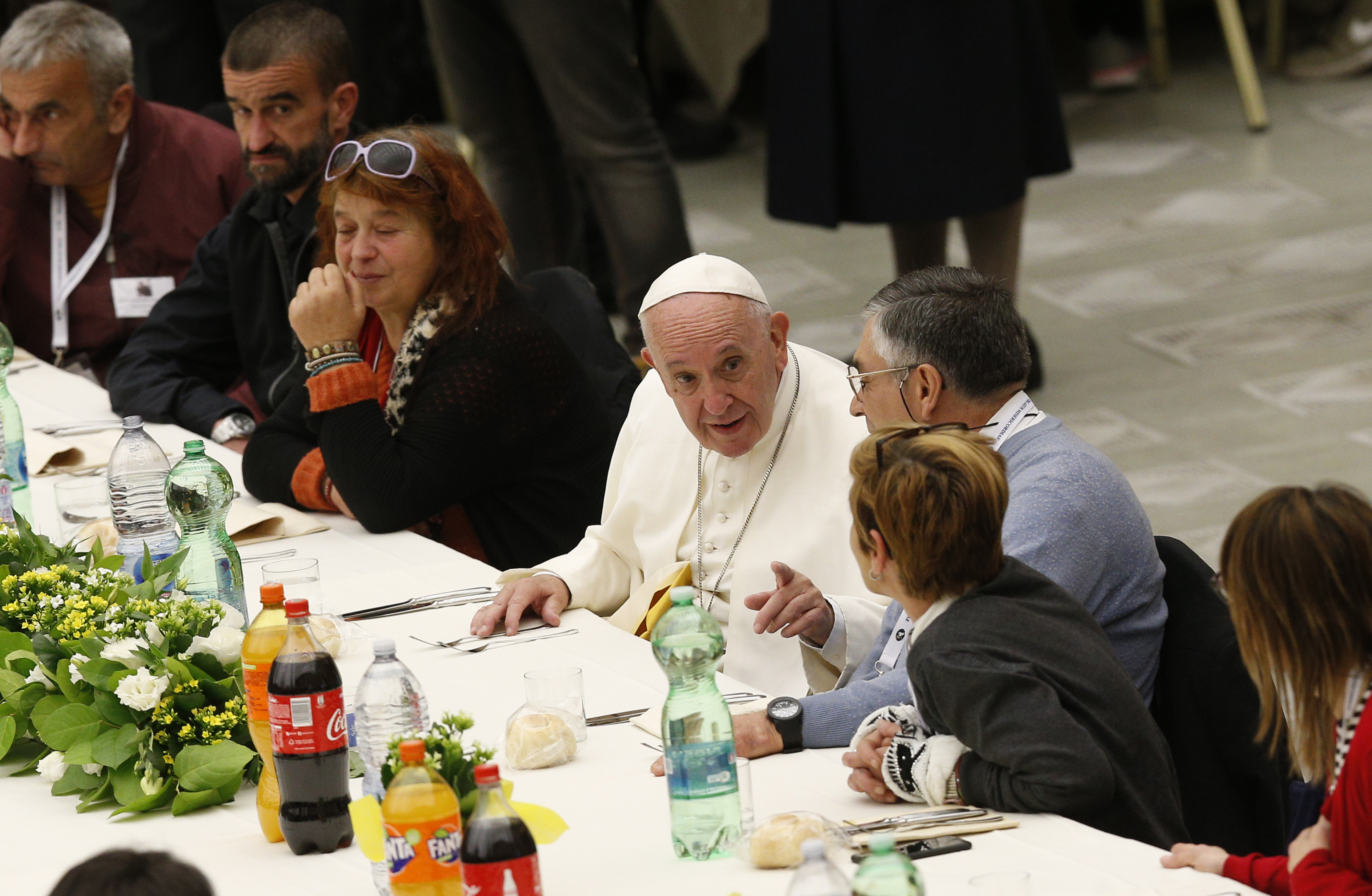 Pope Francis With Poor Children