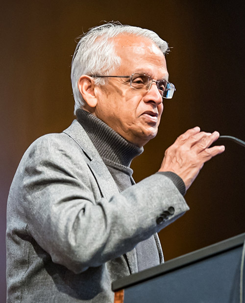 Veerabhadran Ramanathan: "We are at a crucial turning point. A crucial fork in the road, where we can take the right path." (CNS/Courtesy of Villanova University/Paul Crane)