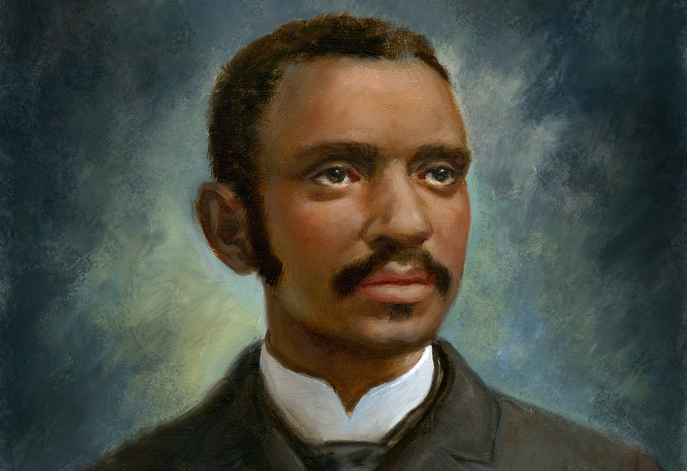 Daniel Rudd (1854-1933), who published the first black Catholic weekly newspaper in Cincinnati, the American Catholic Tribune, is portrayed in an undated painting. (CNS/Courtesy of National Black Catholic Congress)