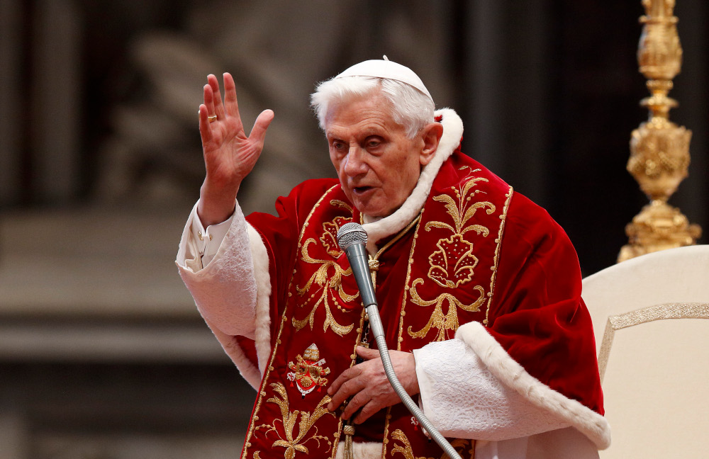 Former Pope Benedict XVI sees church threatened by | National Catholic Reporter