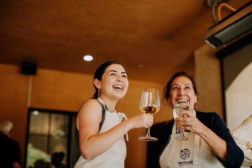 Attendees enjoy a glass of wine July 26, 2019, at the Napa Institute's annual summer conference in California. (CNS/Courtesy of the Napa Institute)