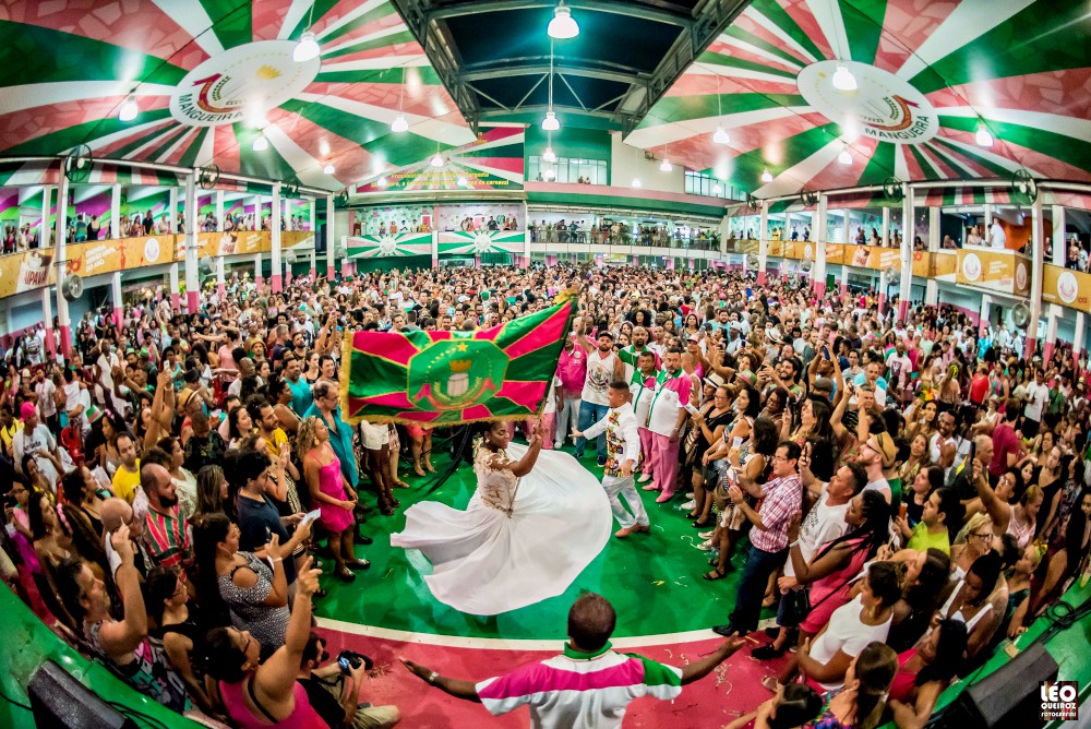 Dancers rehearse at Estação Primeira de Mangueira, one of Brazil's most traditional samba schools, in Rio de Janeiro. The school announced that the theme of its 2020 performance will be the story of Jesus taken to a Rio de Janeiro slum. (CNS)