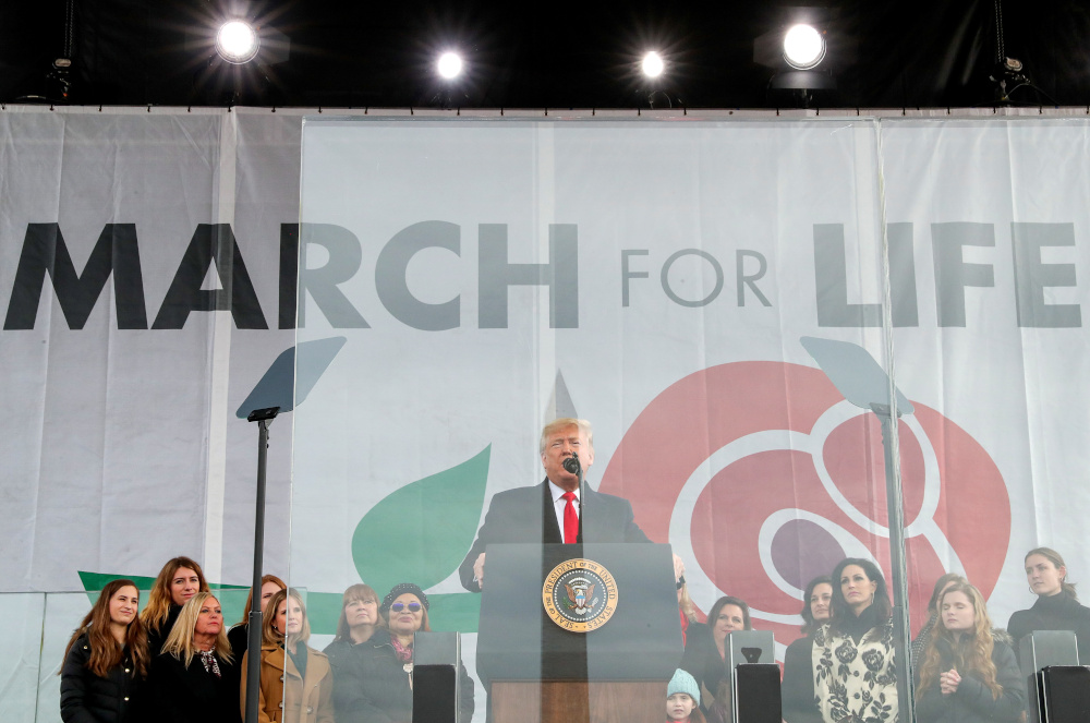 Trump tells March for Life crowd he their commitment