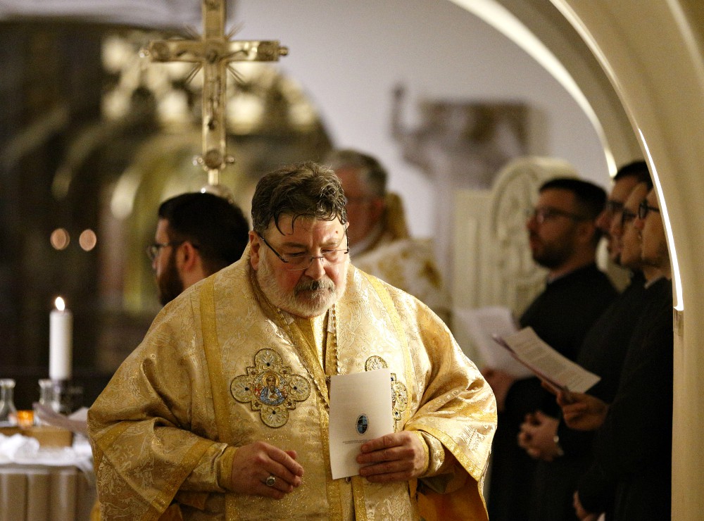Bishop John Michael Botean of the Romanian Catholic Eparchy of St George's in Canton, Ohio (CNS/Paul Haring) Bishop John Michael Botean of the Romanian Catholic Eparchy of St George's in Canton, Ohio (CNS/Paul Haring)