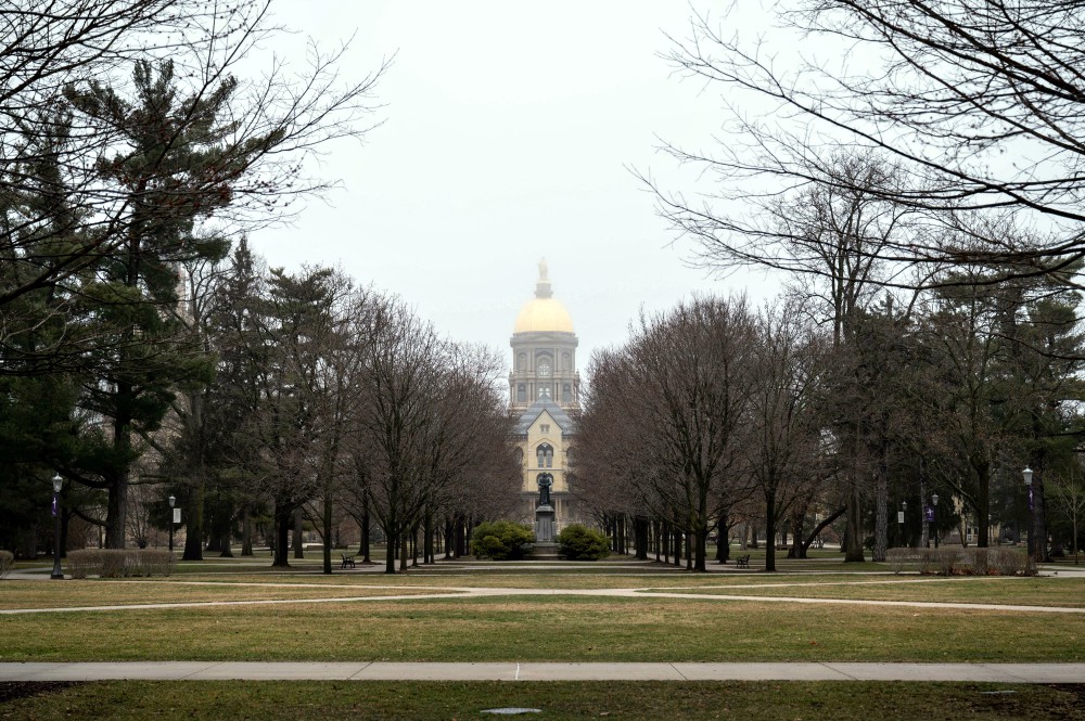 The University of Notre Dame campus in South Bend, Indiana, is seen March 19. (CNS/USA TODAY NETWORK NCAA via Reuters/Matt Cashore) The University of Notre Dame campus in South Bend, Indiana, is seen March 19. (CNS/USA TODAY NETWORK NCAA via Reuters/Matt Cashore)