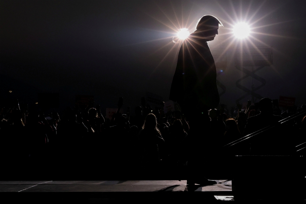 President Donald Trump is seen at a campaign rally in Reno, Nevada, Sept. 12. (CNS/Reuters/Jonathan Ernst) President Donald Trump is seen at a campaign rally in Reno, Nevada, Sept. 12. (CNS/Reuters/Jonathan Ernst)