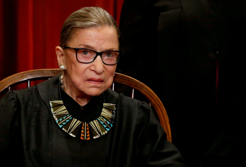 U.S. Supreme Court Justice Ruth Bader Ginsburg in 2017. Ginsburg died Sept. 18 due to complications of metastatic pancreas cancer. She was 87. (CNS/Reuters/Jonathan Ernst)