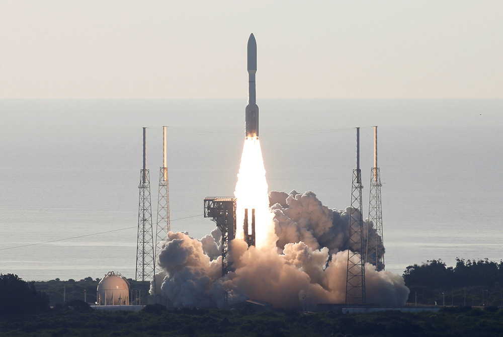 A United Launch Alliance Atlas V rocket carrying NASA's Mars "Perseverance" rover vehicle takes off from Cape Canaveral Space Force Station in Cape Canaveral, Florida, in this July 30, 2020, file photo. (CNS/Joe Skipper, Reuters) A United Launch Alliance Atlas V rocket carrying NASA's Mars "Perseverance" rover vehicle takes off from Cape Canaveral Space Force Station in Cape Canaveral, Florida, in this July 30, 2020, file photo. (CNS/Joe Skipper, Reuters)