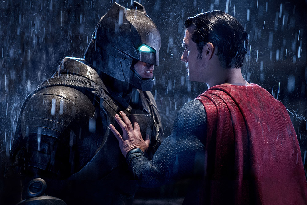 Ben Affleck and Henry Cavill star in a scene from the movie "Batman v. Superman: Dawn of Justice." The movie depicts Superman's death by sacrificing his life to save the world from a monster known as Doomsday. Zack Snyder, the director of the movie, revea Ben Affleck and Henry Cavill star in a scene from the movie "Batman v. Superman: Dawn of Justice." The movie depicts Superman's death by sacrificing his life to save the world from a monster known as Doomsday. Zack Snyder, the director of the movie, revea