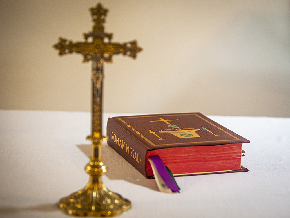 Roman Missal on the altar (CNS/Chaz Muth)