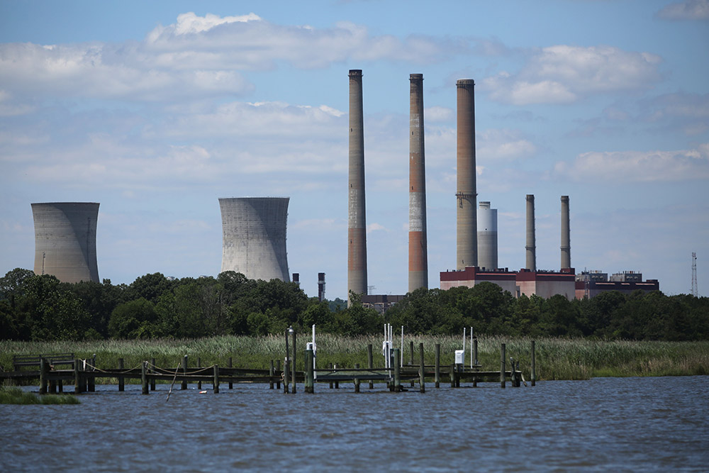 The Chalk Point Generating Station is pictured along the Patuxent River in Eagle Harbor, Maryland, June 24, 2020. (CNS/Bob Roller)