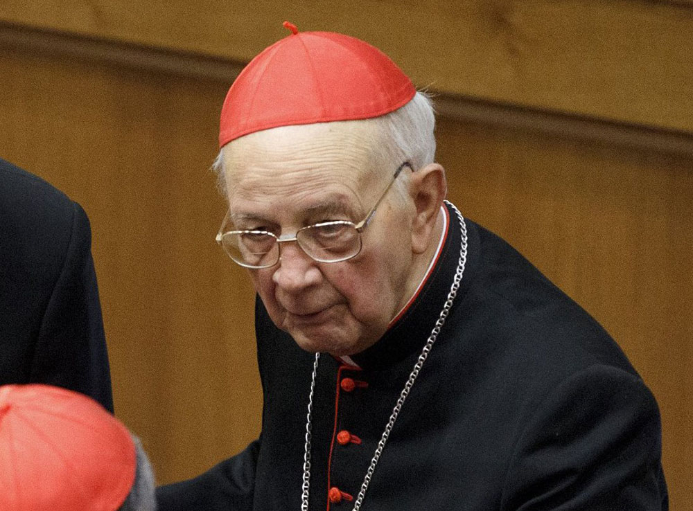 Cardinal Eduardo Martínez Somalo in 2012 (CNS/Paul Haring)