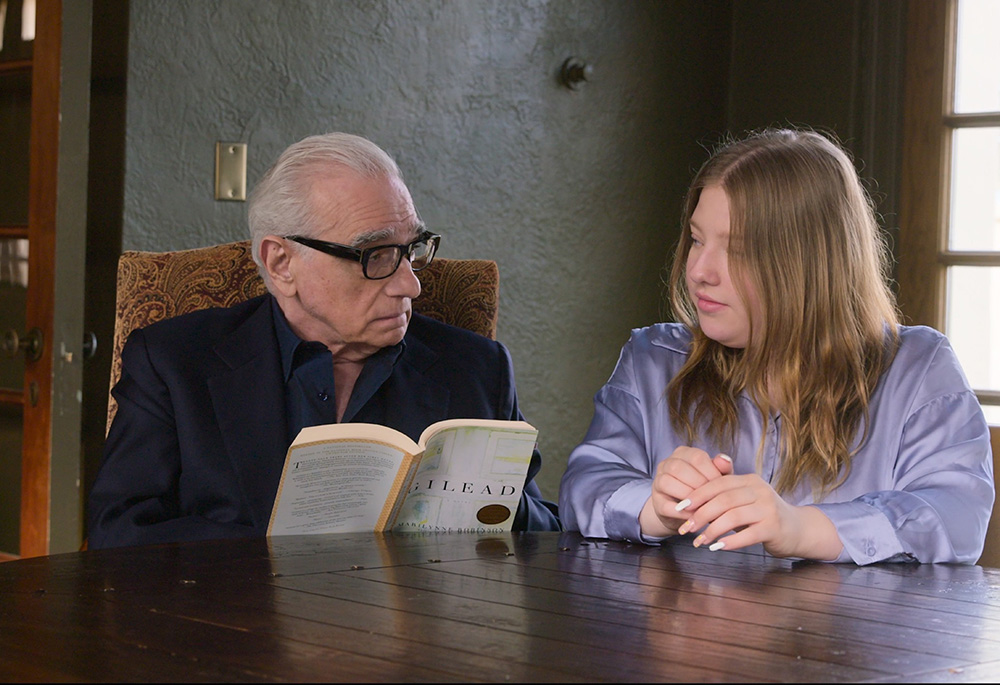 Film director Martin Scorsese speaks with his daughter, Francesca, in "Stories of a Generation with Pope Francis," a Netflix documentary series based on Pope Francis' book, "Sharing the Wisdom of Time." (CNS/Courtesy of Netflix)