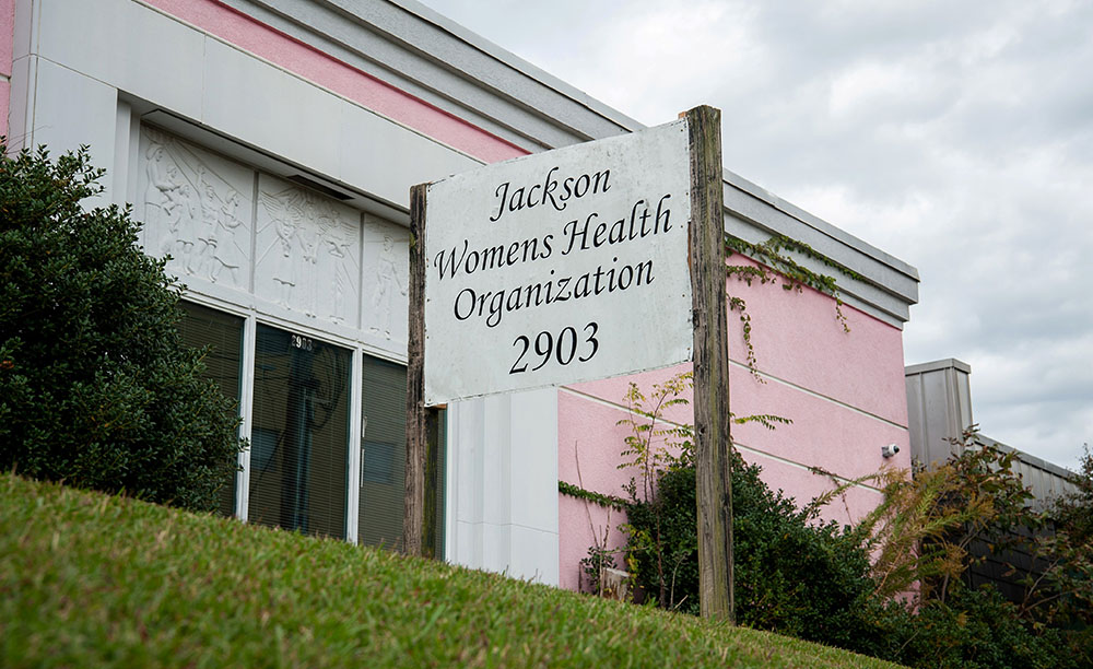 The Jackson Women's Health Organization building in Jackson, Mississippi, the state's only abortion clinic, is seen Oct. 27, 2021. (CNS/Reuters/Rory Doyle)
