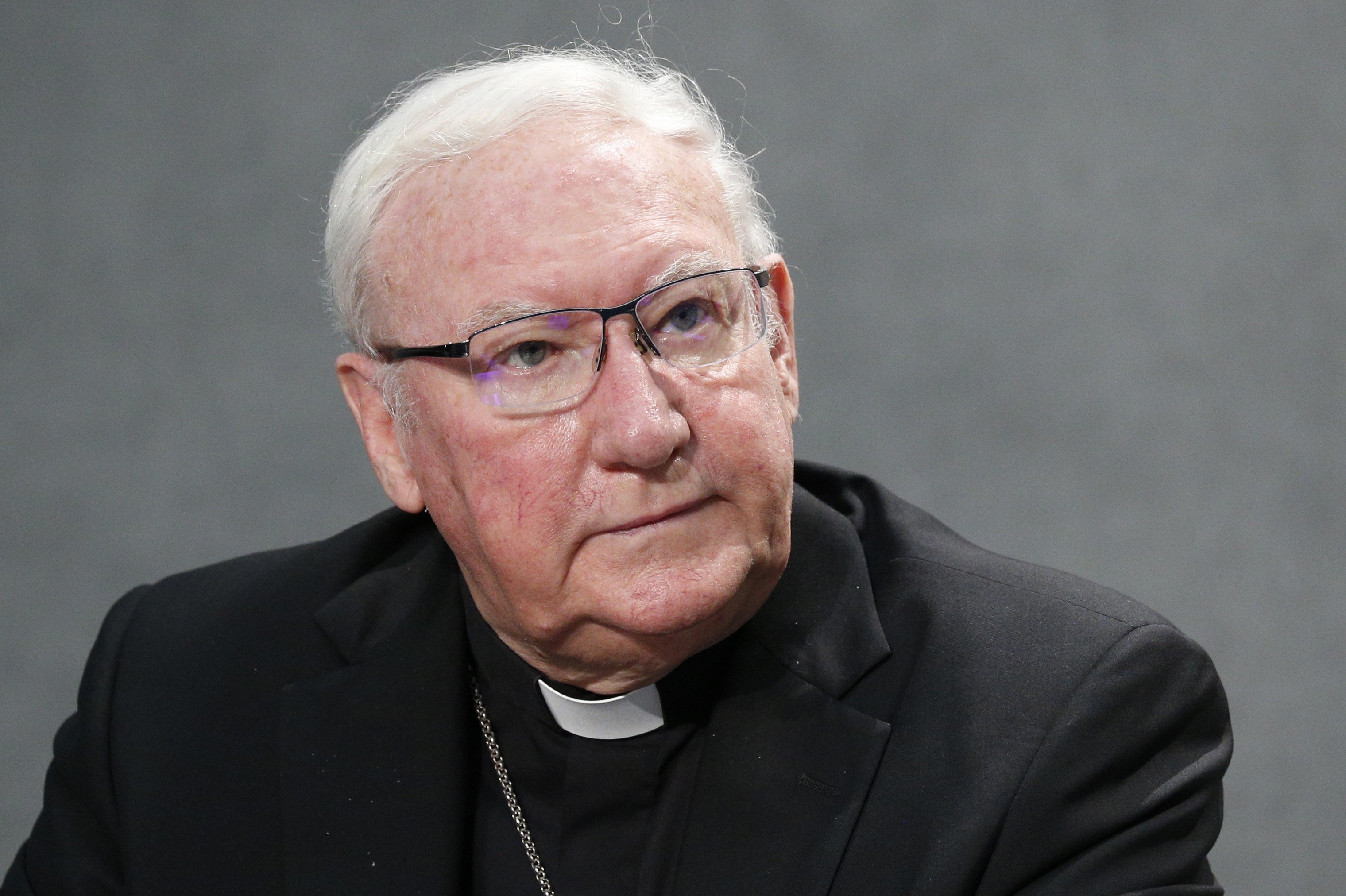 Bishop Brian Farrell, secretary of the Pontifical Council for Promoting Christian Unity, attends a news conference at the Vatican in this June 25, 2021, file photo. (CNS photo/Paul Haring)