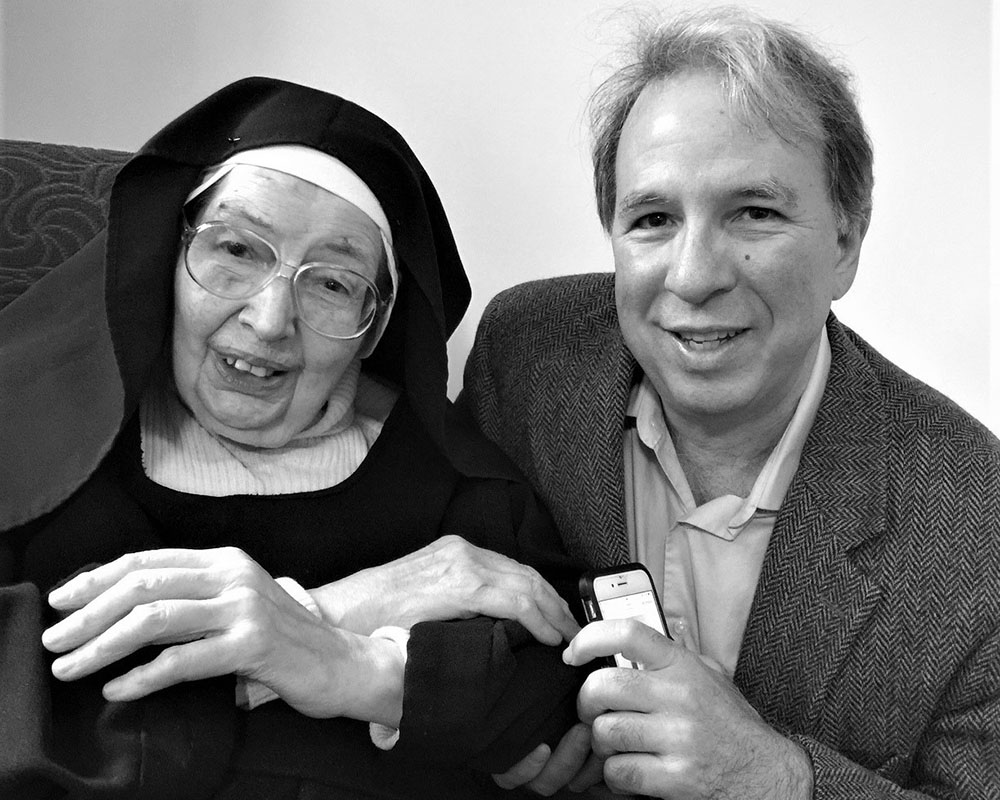 Sr. Wendy Beckett and Orbis Books publisher Robert Ellsberg exchanged letters on a near daily basis during the last three years of Sister Wendy’s life. Initially, the two corresponded about the lives of saints, the meaning of holiness and the spiritual life, but they soon delved into a deep and intimate exchange that encompassed the subjects of love, suffering, joy and the presence of grace in everyday life. (Courtesy of Robert Ellsberg)